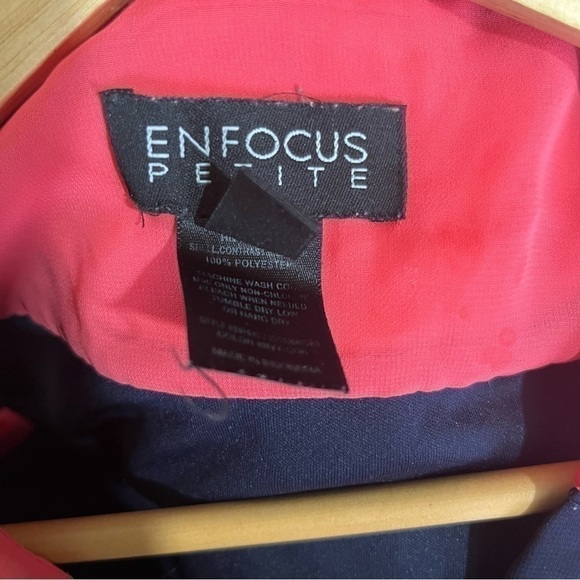 ENFOCUS Petite Two Tone Dress Size 4P - Picture 9 of 9